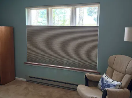 Kim Eggleston installed these practical blinds in Florence Wisconsin