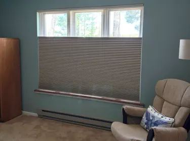 Kim Eggleston installed these practical blinds in Florence Wisconsin